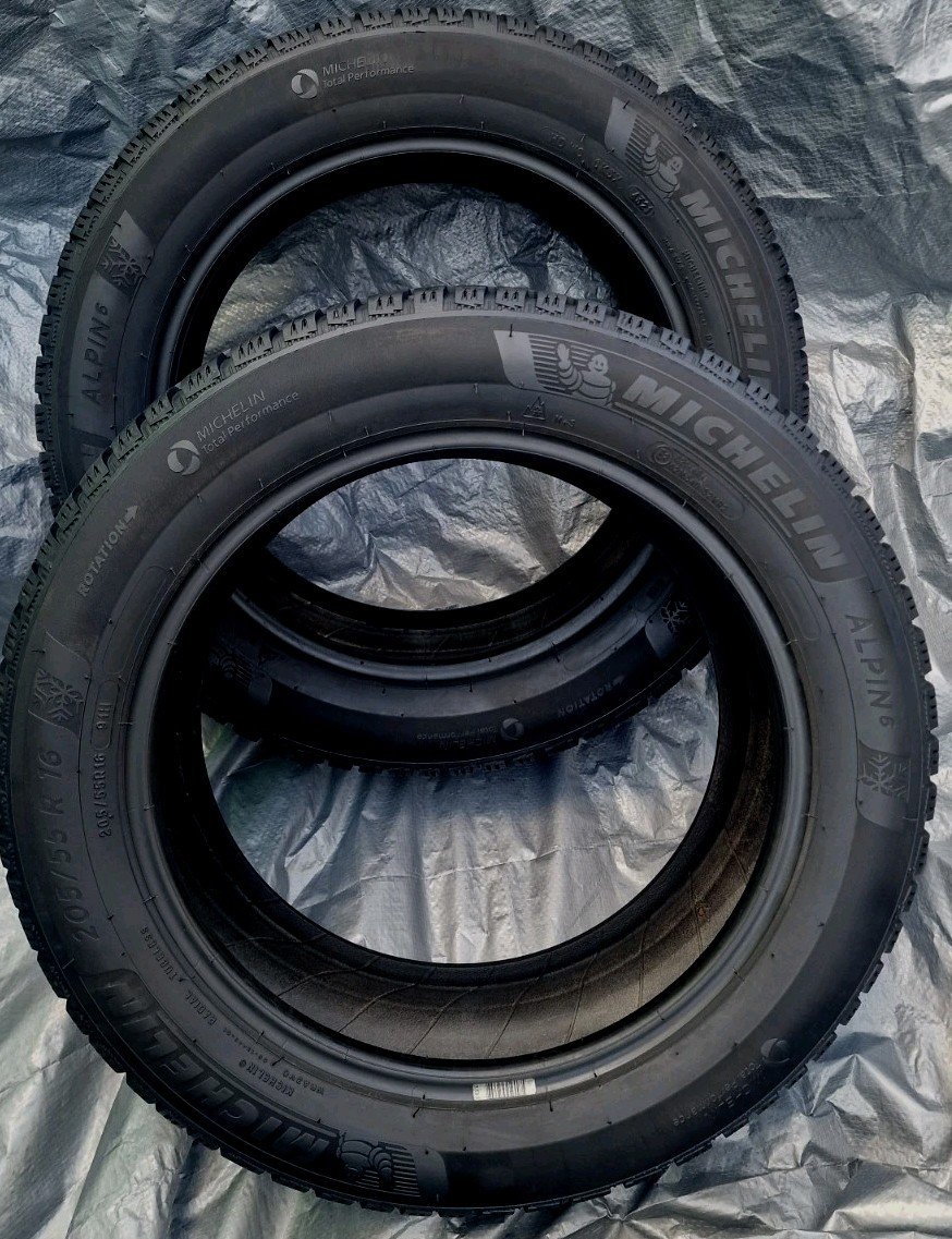 2 X205 55 16 Tyres 91H , MICHELIN ALPINE 6 , M+S , 6.5mm Made In Italy - Image 6