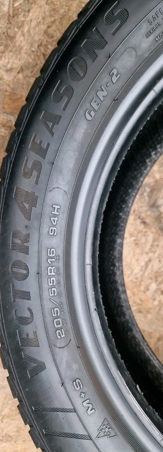 2 X 205 55 16 Tyres 94H , GOODYEAR VECTOR 4Seasons, Gen2, Extra Load - Image 9