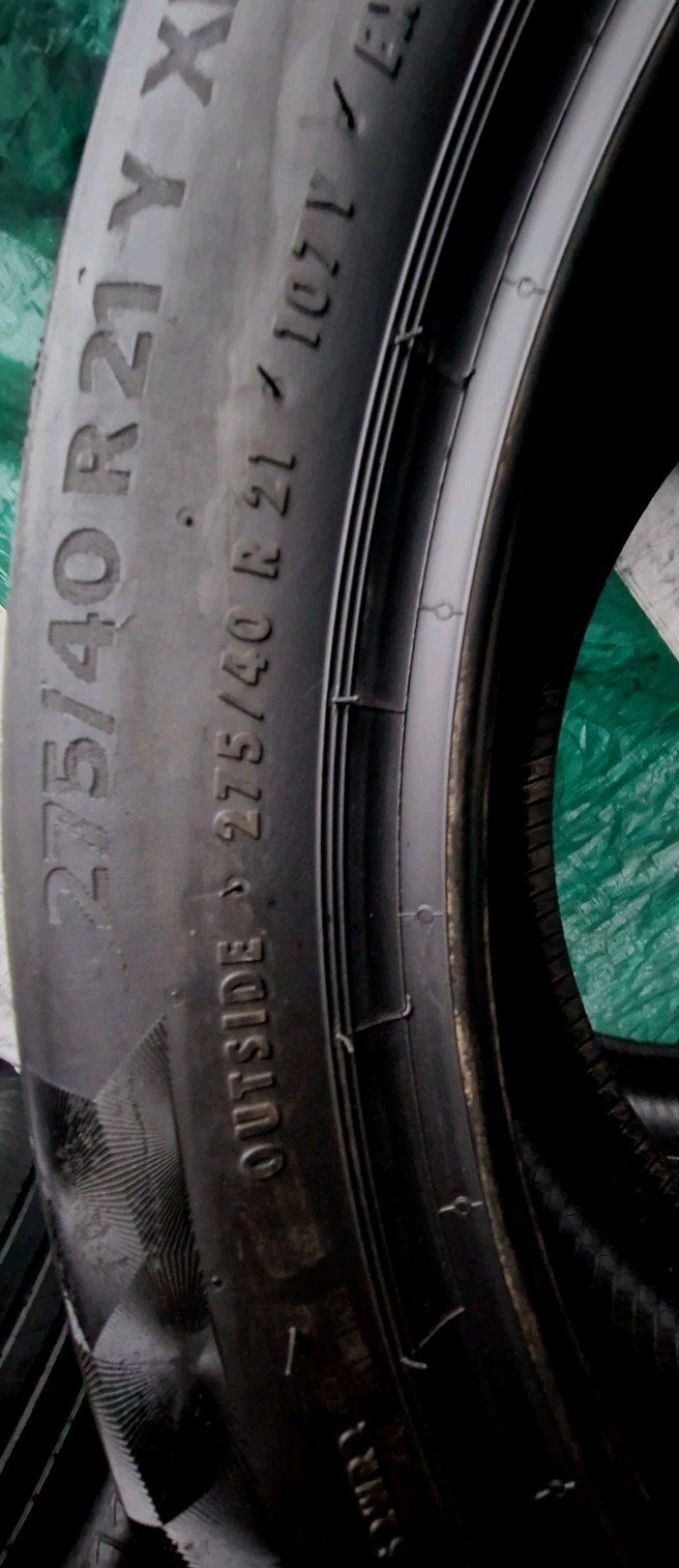 2 X 275/40R21 Tyres 107Y CONTINENTAL CONTACT 6 , RUNFLAT , Extra Load XL - Image 10