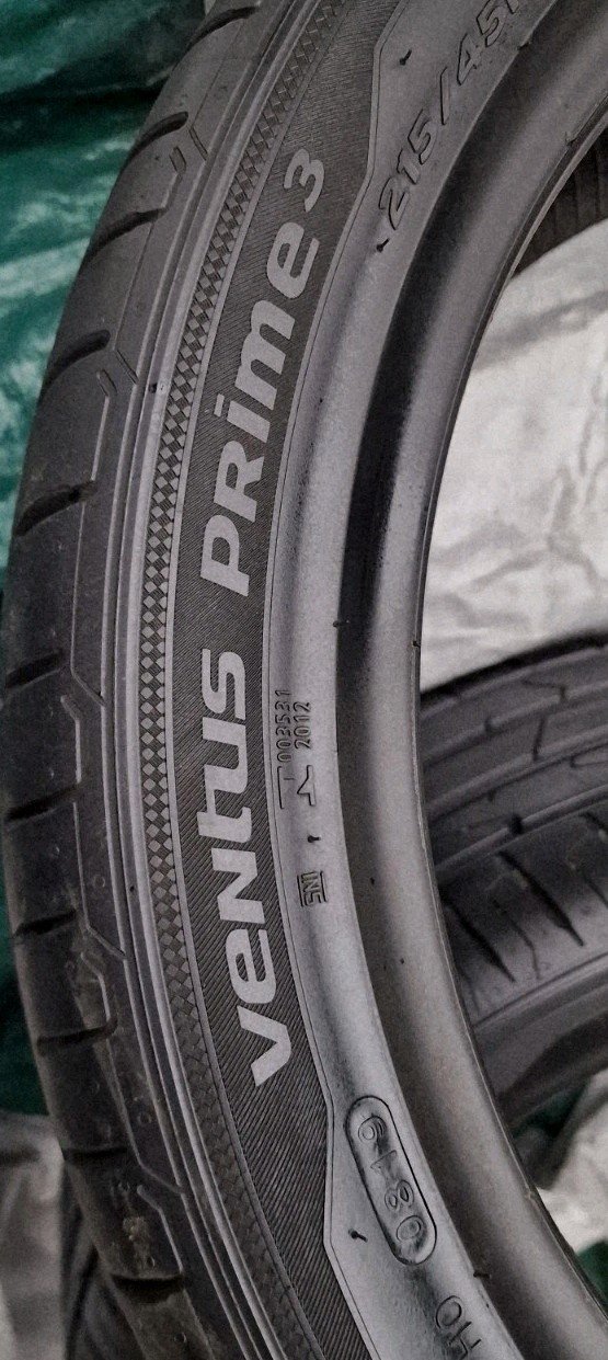 2 x 215 45 18 Tyres 89 V , Hankook Ventus Prime , Kontrol Technology, 7 mm + - Image 8