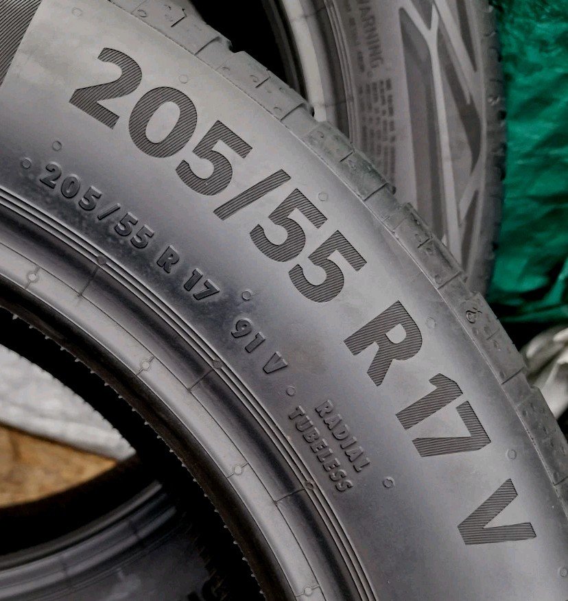 2x 205 55 R17 Tyres 91V , CONTINENTAL ContiEcoContact6, Made In France, 5.5mm - Image 7