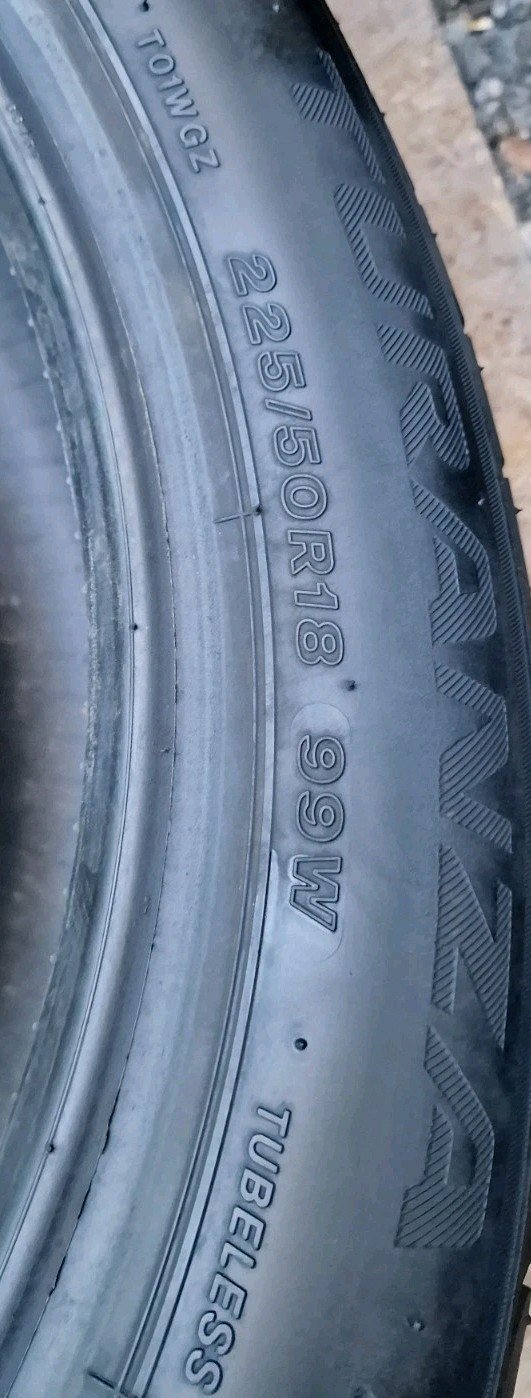 2x 225/50/18 Tyres 99W, Bridgestone Turanza T001 , XL Extra Load - Image 12