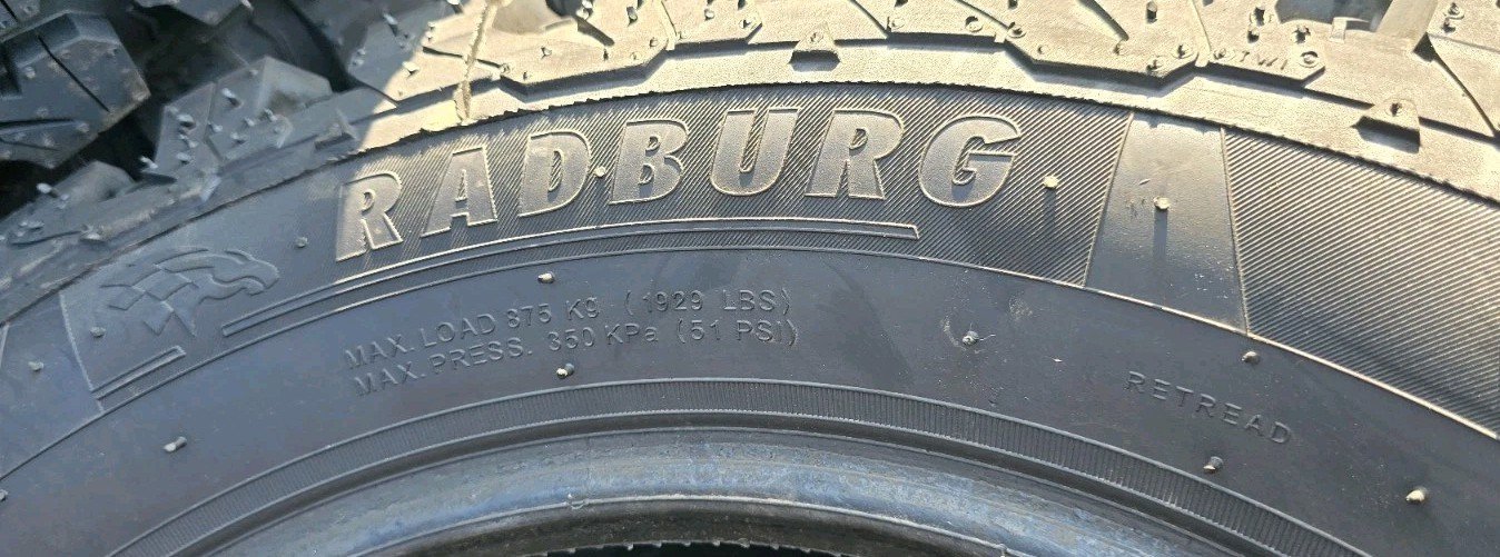 4X 235 60 r18 Tyre103 T , Radburg ALL Terrian ALL Season , RETREAD IN EU , - Image 4