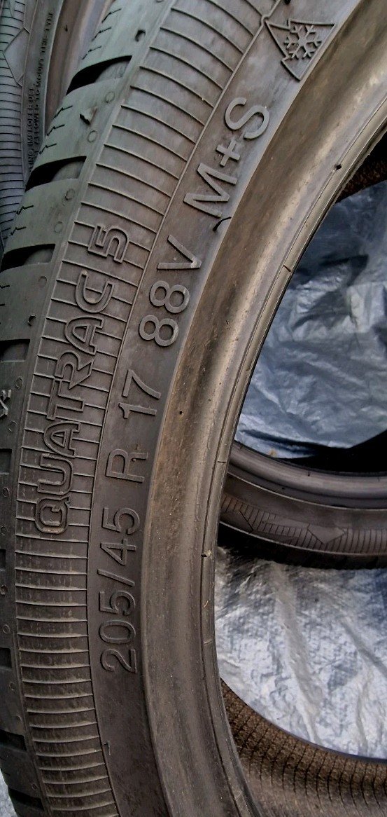 2 X 205 45 17 Tyres 88V , Vredestine Quatrac5 , Made In Netherlands, - Image 7