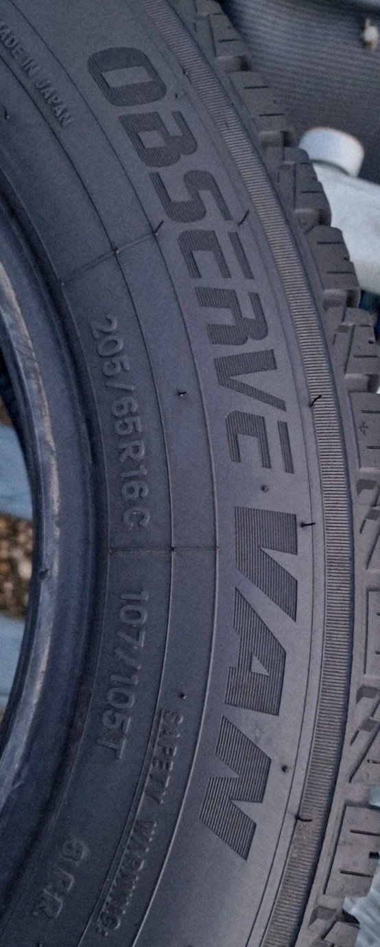 2 X 205 65 16 C Tyres , TOYO, OBSERVE VAN ,Commercial Made In Japan, 6mm , M+S - Image 8