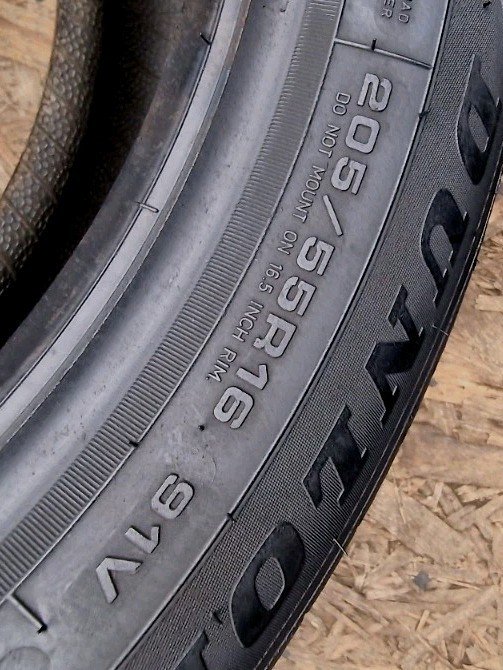 2 X 205 55 16 Tyres 91V , DUNLOP Sport All-Season , Extra Load , M+S , - Image 8
