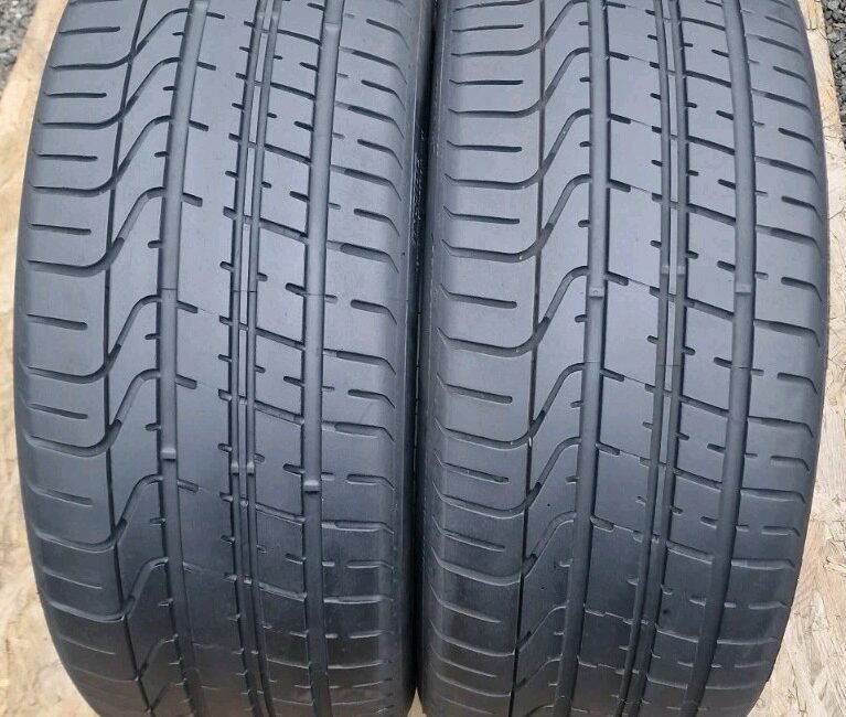 2 X 255 45 R19 Tyres 100Y ,PIRELLI P ZERO ،  AO  , 5 - 6mm