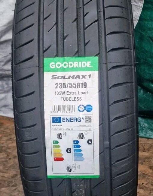 1 X 235 55 19 Tyres 105W, GOODRIDE Solmax1  Extra Load,  EV 🚗