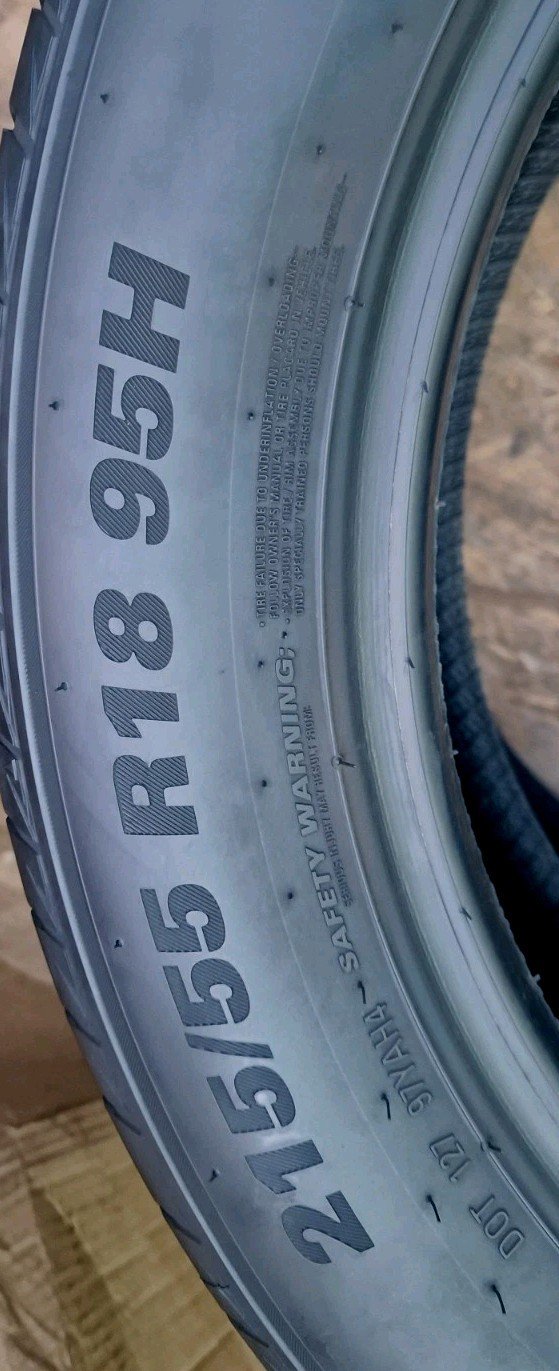 2 X 215 55 18 Tyres 95H , KUMHO -ECSTA HS51 , Made In Korea - Image 9