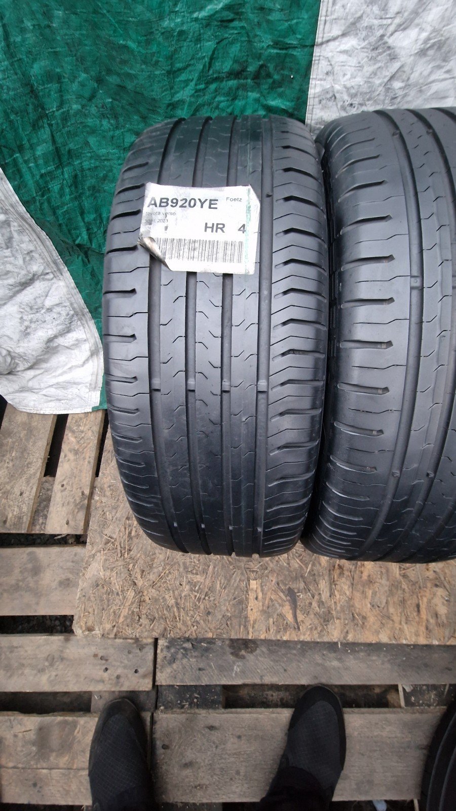 2 X 215 55 17 Tyres 94 V , Continental ContiEcoContact5 , 5mm to 6mm - Image 4