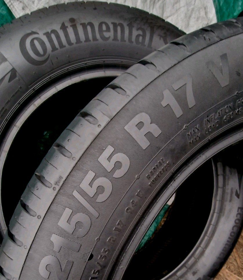 2 X 215 55 17 Tyres 94 V , Continental ContiEcoContact5 , 5mm to 6mm - Image 7