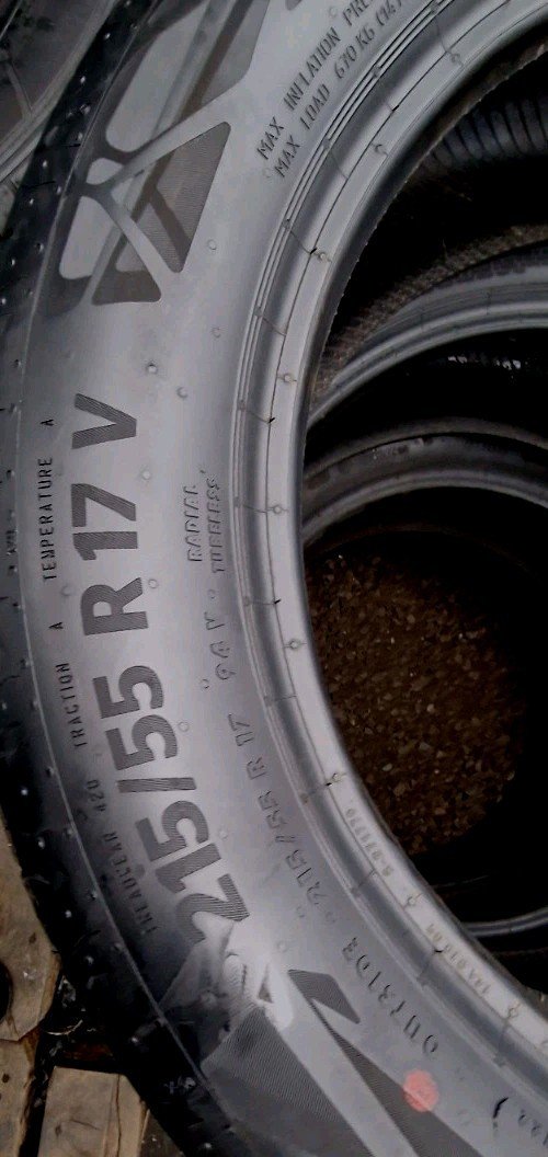 2 X 215 55 17 Tyres 94 V , Continental ContiEcoContact5 , 5mm to 6mm - Image 9
