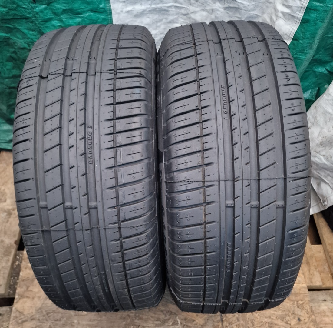 2 X 225 55 16 Tyres , RADBURG Sport RS3, Made In EU , RETREAD , EUROPEAN STANDAR