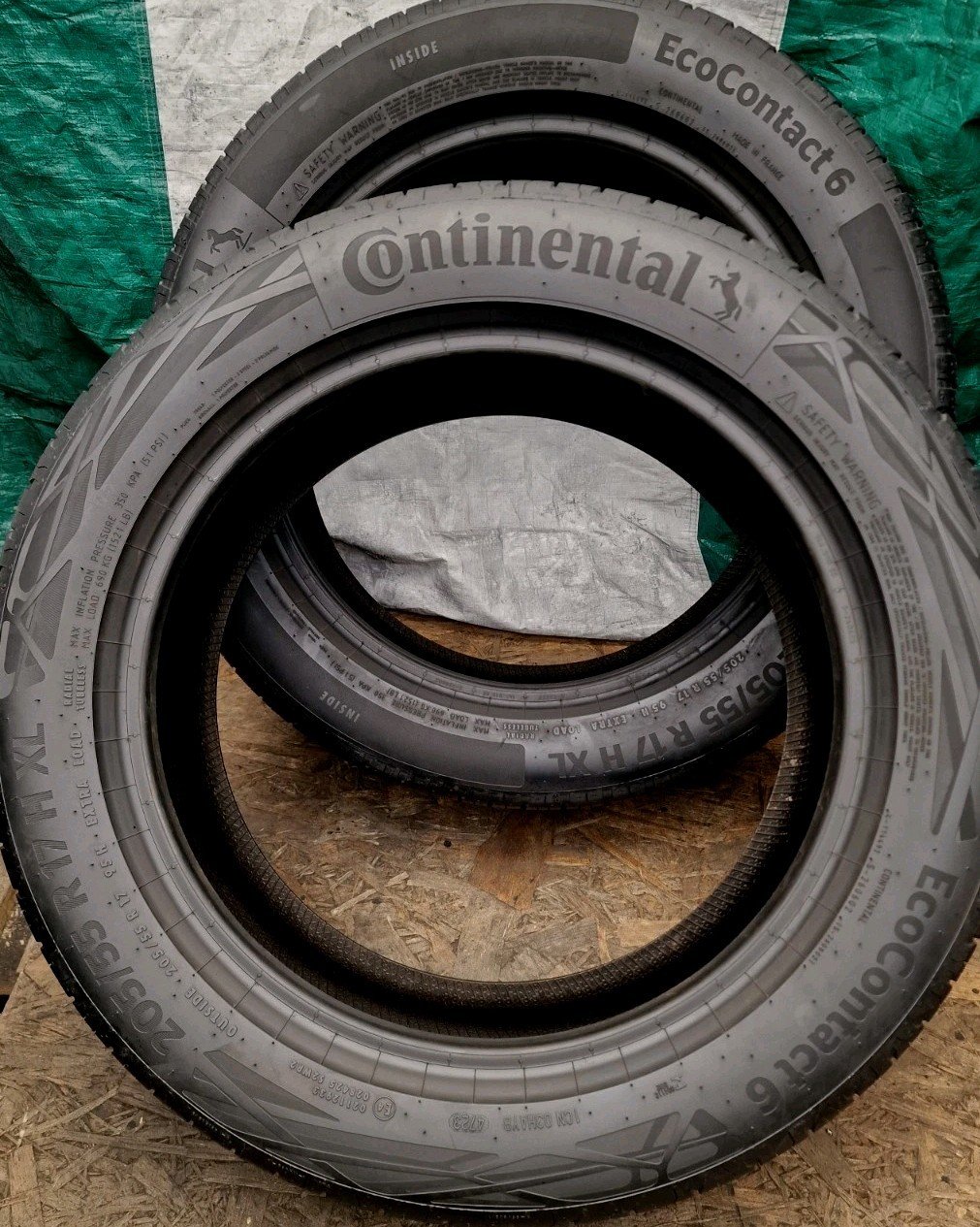 2x 205 55 R17 Tyres 95ZH , CONTINENTAL ContiEcoContact6, Extra Load - Image 6