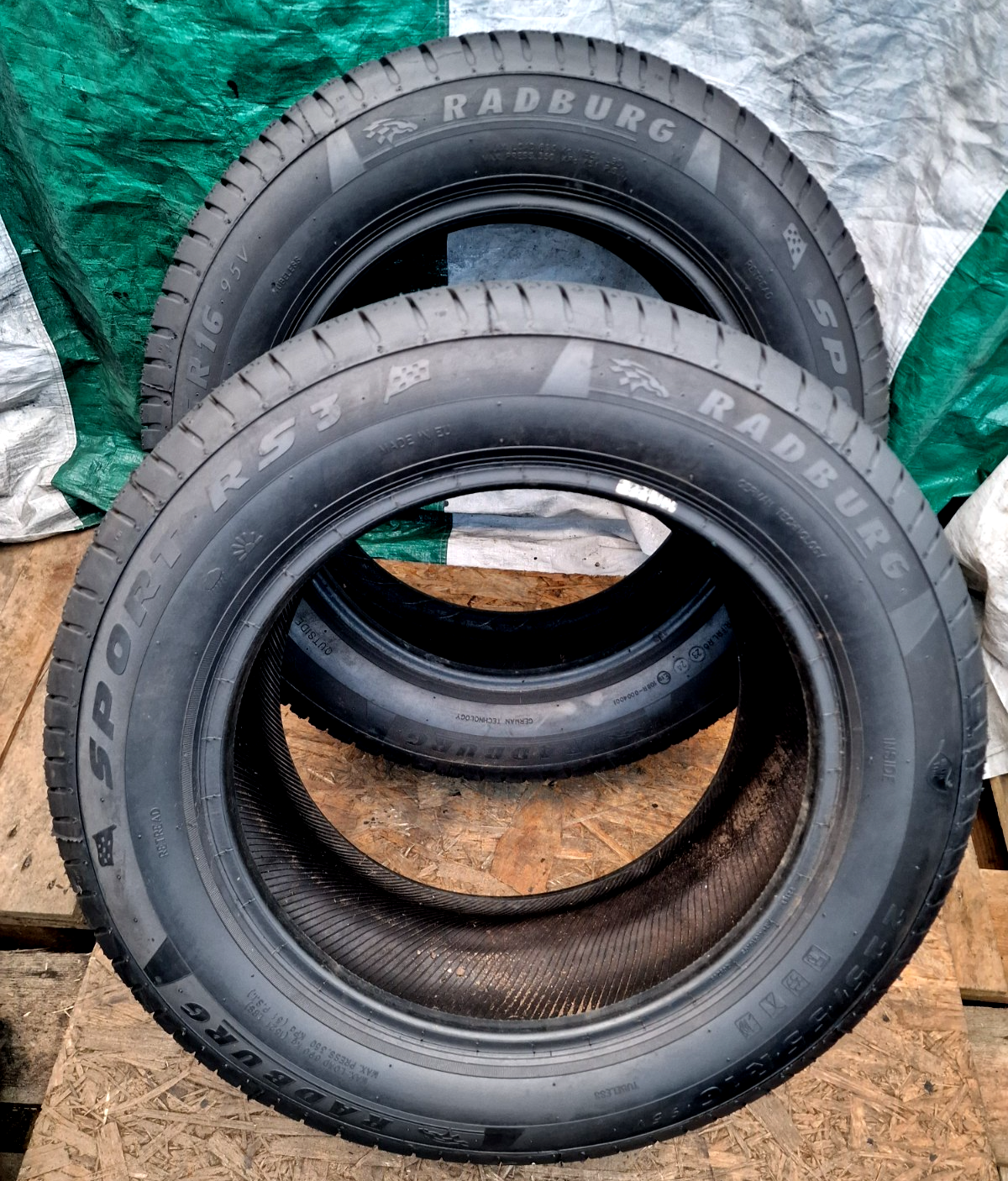 2 X 225 55 16 Tyres , RADBURG Sport RS3, Made In EU , RETREAD , EUROPEAN STANDAR - Image 6